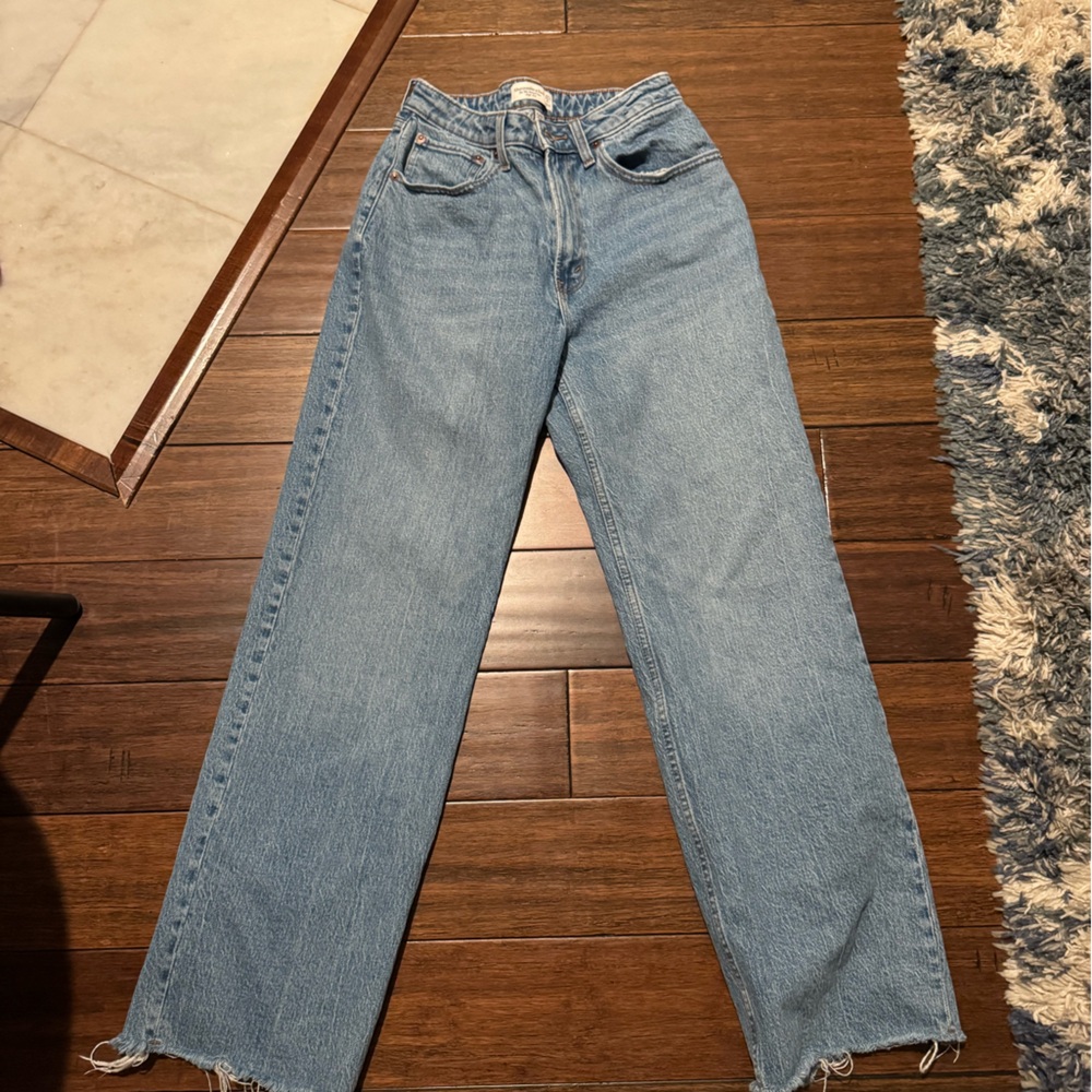 Abercrombie & Fitch Light Blue Straight Leg Jeans